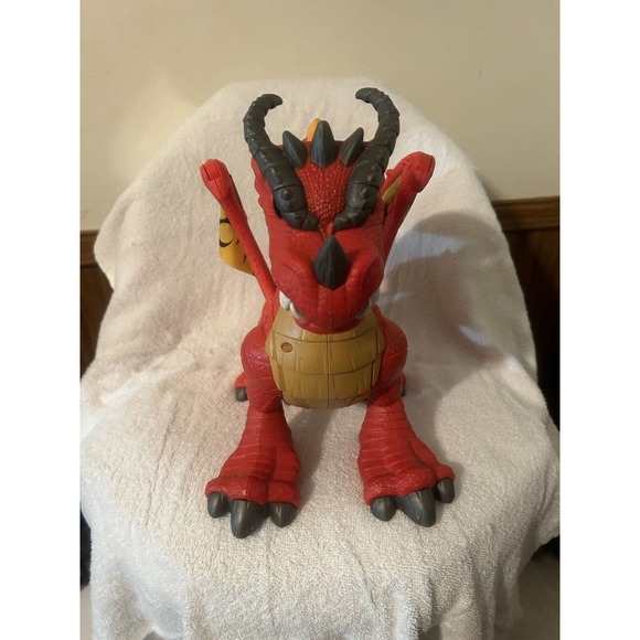 Fisher Price IMAGINEXT Red Winged Eagle Talon Castle Dragon With Sounds WORKS - Picture 6 of 13
